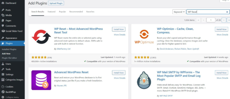 How to Safely Reset a WordPress Website Without Losing Essential Files with WP Reset